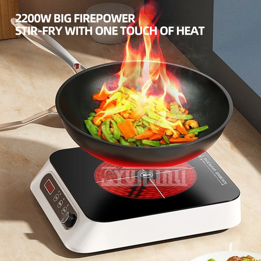 Cucina Fornello elettrico in ceramica Piano cottura domestico Fornello elettrico per cucinare Estufa De Inducción