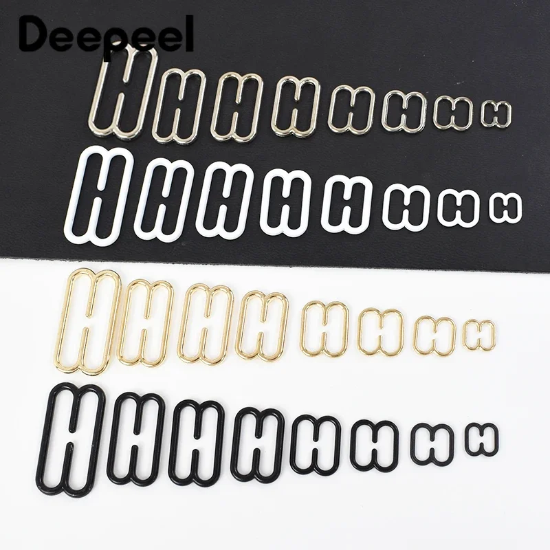 

100Pc 6-25mm Metal Bra Buckles Underwear Shoulder Strap Clip Adjustable Buckle Sling Dress Bikini Clamp No Sew Clasp Accessories