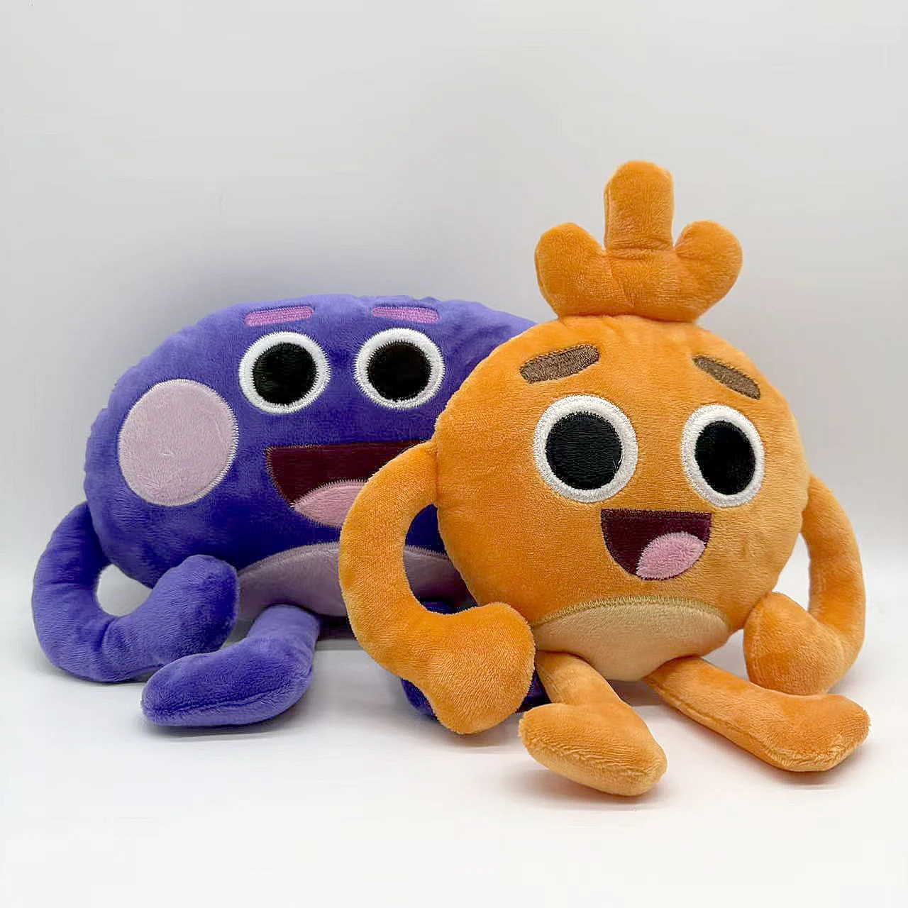 Funny Grumble Bumble Nums Plush Toy Cute Orange Radish Purple Potatoes Blue Salamander Stuffed Doll Toy For Kid Birthday Gifts