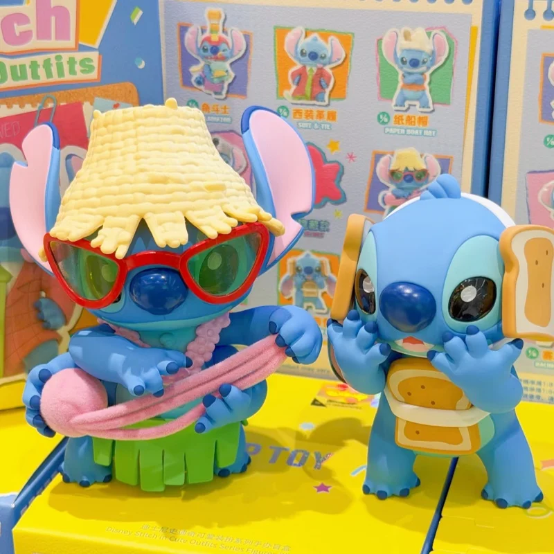

TOPTOY Disney Stitch Blind Box Figure Cute Dressed Up Style Desktop Ornament Collectible Anime Peripheral Gift For Fans And Kids