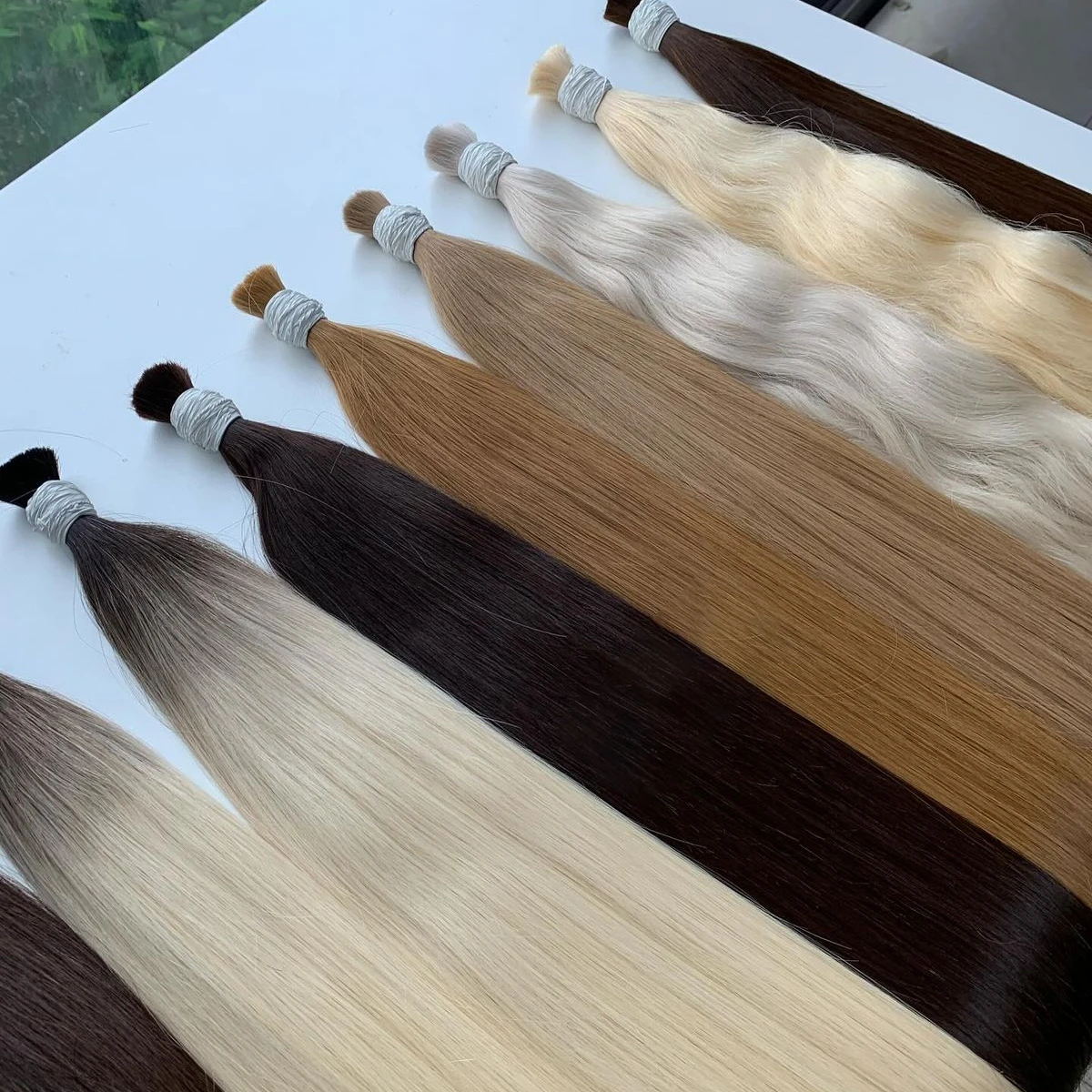 

Натуральные волосы без плетения, прямые, вьетнамские, редкие, без плетения, для горячей фьюжн-технологии и кератинового наращивания, для салонов красоты