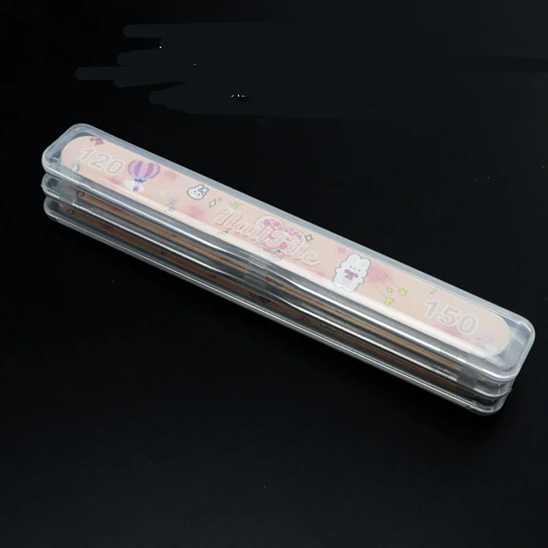 2pcs Nail Brush Long Chopsticks Storage Box Nail File Storage Box Brush Nail Art Tool Tableware  Dust-proof Display Accessories