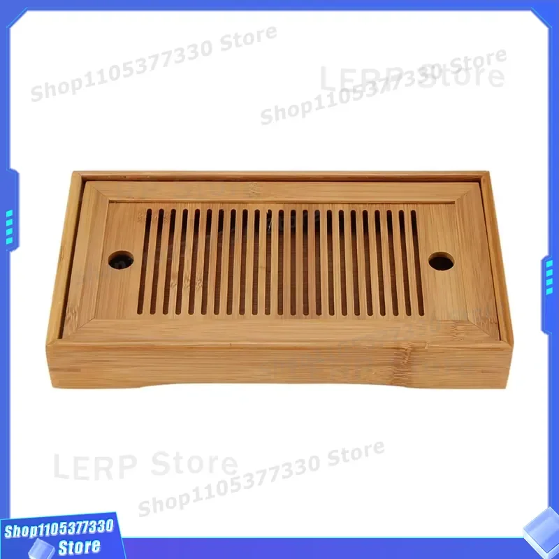 Eco Friendly Bamboo Tea Tray For Kung Fu Ceremony With Water Storage Function Dry Brewing Table Top Chinese Style Tea Set