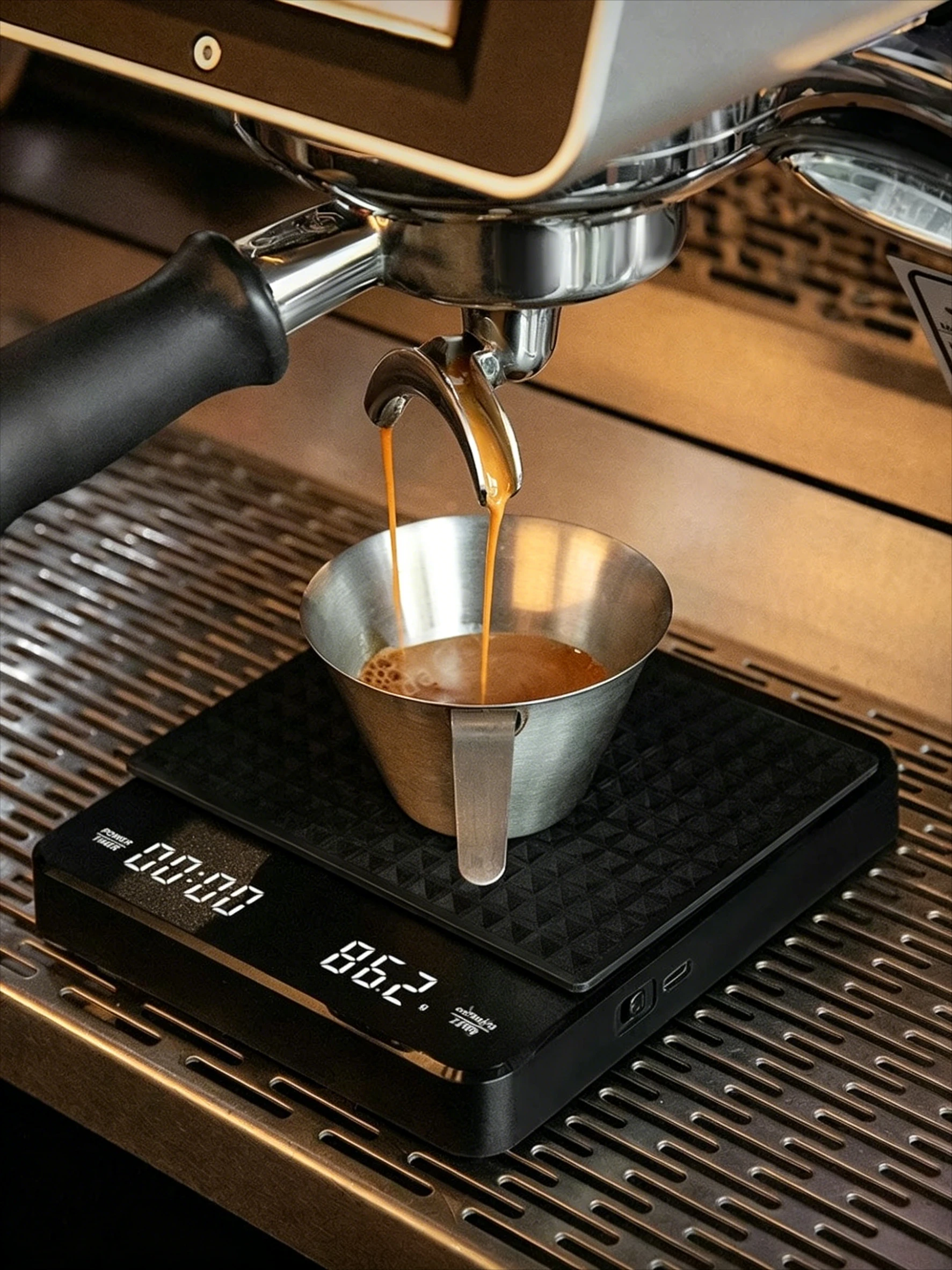 Hand brewed coffee electronic scale Precise home kitchen scale Small coffee bean weighing device Special automatic timing