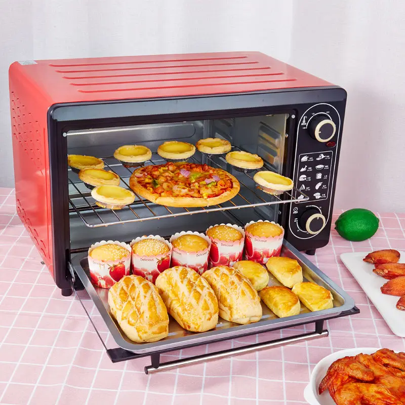 Countertop Toaster Oven,Multifunctional Electric Oven 48L Household Bakery Toaster Pizza Kitchen Appliances Electric 220V Timing