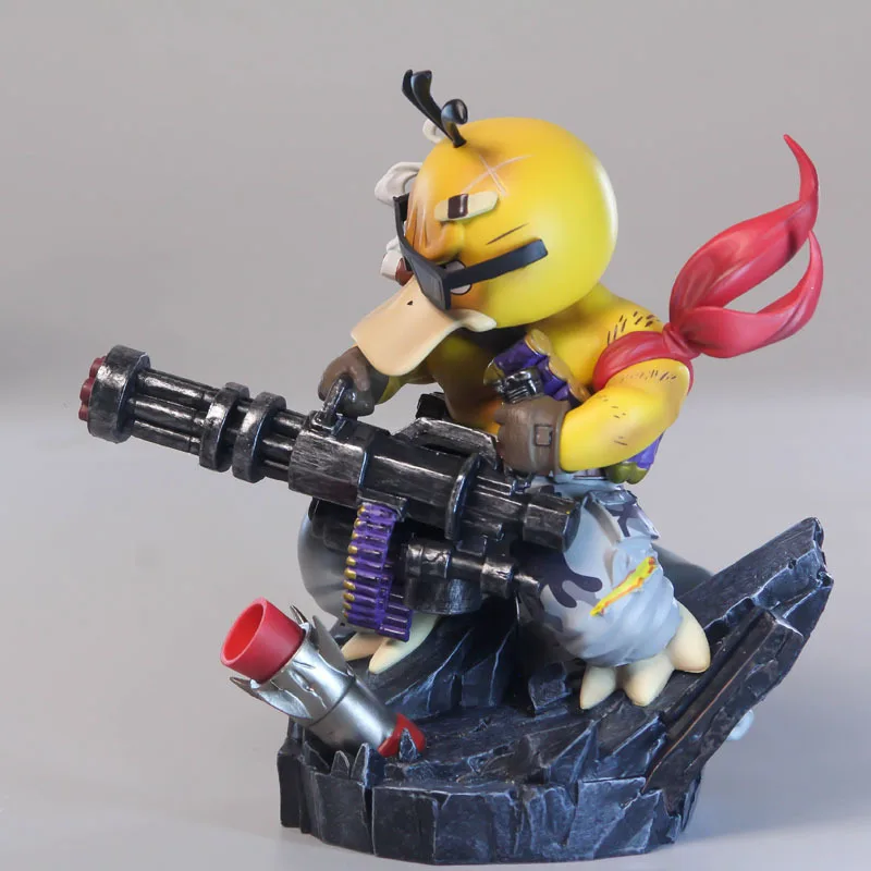 Pokemon Psyduck Duck machine gun Action Figure Toys 14cm