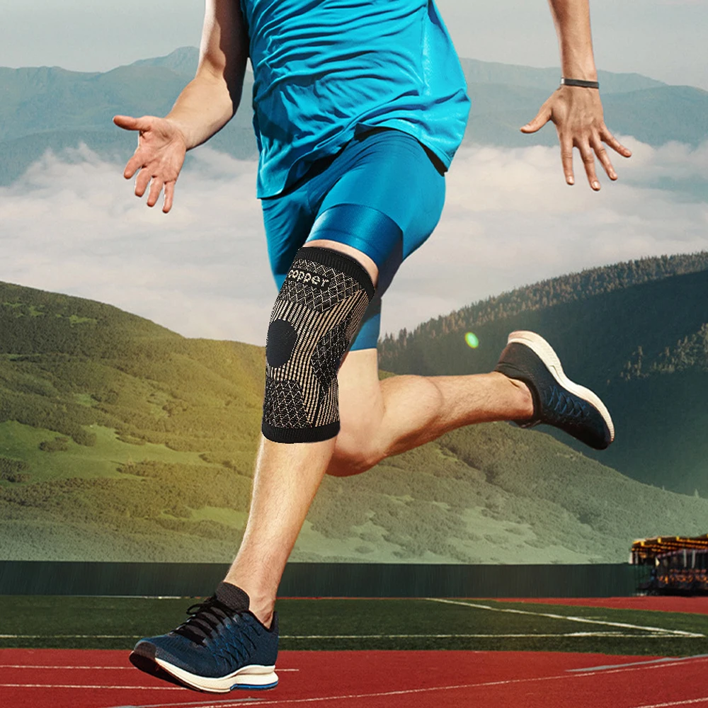 Copper Knee Brace for Arthritis Pain & Support - Copper Knee Sleeve for Knee Pain Compression Sleeve for Sports, Knee Pain Relie