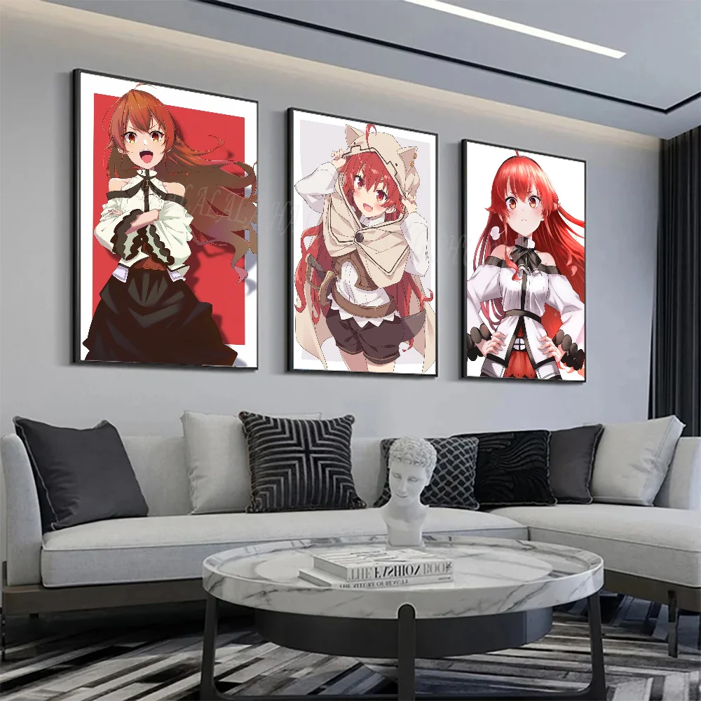 1 قطعة Eris Greyrat أنيمي التناسخ العاطلين المشارك ملصق الفن طباعة بار أثاث غرفة المعيشة ديكور