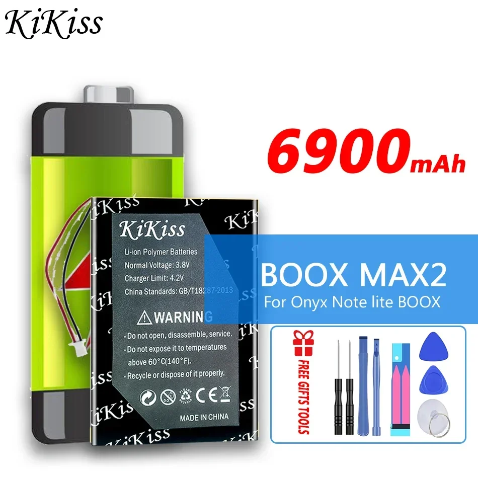 6900mAh  KiKiss  Battery BOOX MAX 2 For Onyx Note lite BOOX MAX2 2588158 Ebook Digital Batteries