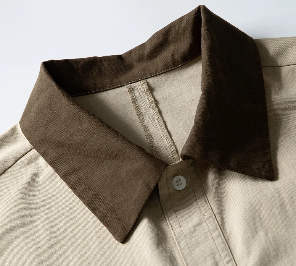 ملابس الشارع اليابانية للرجال AMEKAJI موضة القطن الخالص فضفاضة عادية كم قصير قميص البضائع رجل خمر Techwear قمصان البلوزات