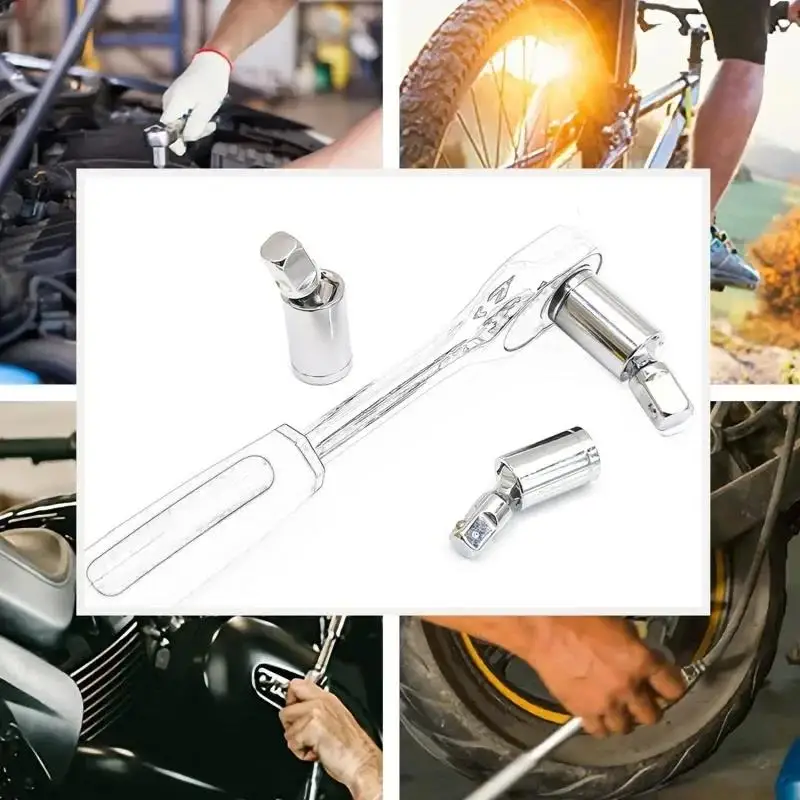 

Practical Fashion Joint Set Ratchet Angle Extension Bar Socket Adapter Manual And Pneumatic Bendable Tools