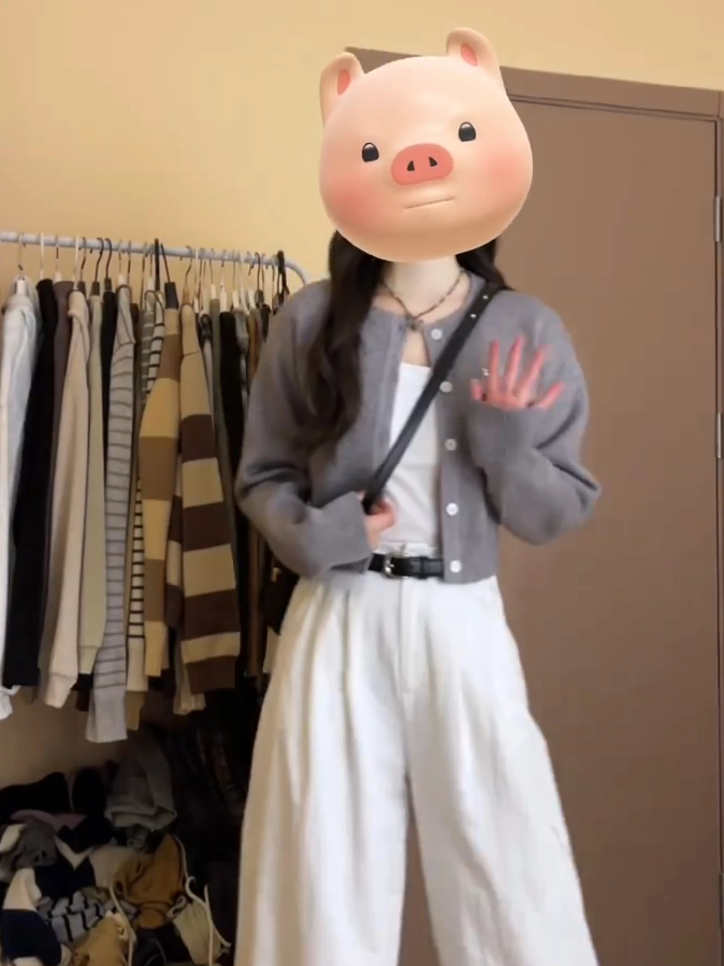 เสื้อสเวตเตอร์ถักนิตติ้งแบบนุ่มหวาน สไตล์หลวม ใส่สบาย ช่วยพรางหุ่น สำหรับผู้หญิง ฤดูใบไม้ผลิ ฤดูใบไม้ร่วง เสื้อคลุมคาร์ดิแกนแบบเปิด ดีไซน์ทันสมัย ดูอ่อนเยาว์