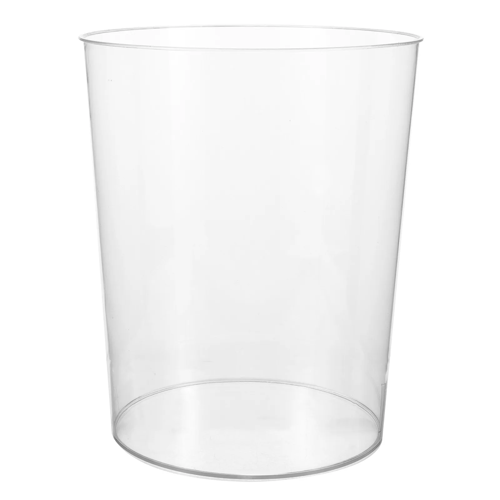 

Clear Trash Can Household Transparent Waste Basket for Office Desktop Desktop Storage Debris Storage Bin Minimalist Garbage Bin