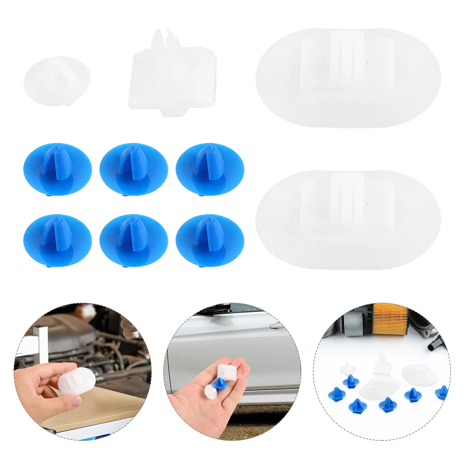 

10Pcs Car Side Skirt Fastener Kit Door Panel Clips Rv Side Skirt Sill Clips Automotive Push Pins Retainers Durable Material