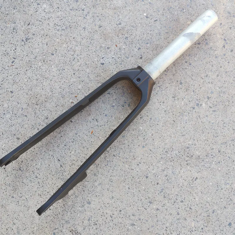 20 Zoll Scheibenbremsen-Vorderradgabel aus Aluminiumlegierung, starre Gabel, 406 Faltrad, Lithium-betriebene Fahrradgabel, zahnlos, 28,6 mm, 100 mm Gabel – Detail 3