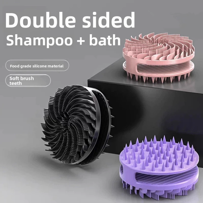 

Soft Silicone Body Scrubber Scalp Exfoliating Non-irritating Body Wash Massager Bath Shower Skin Care Tool