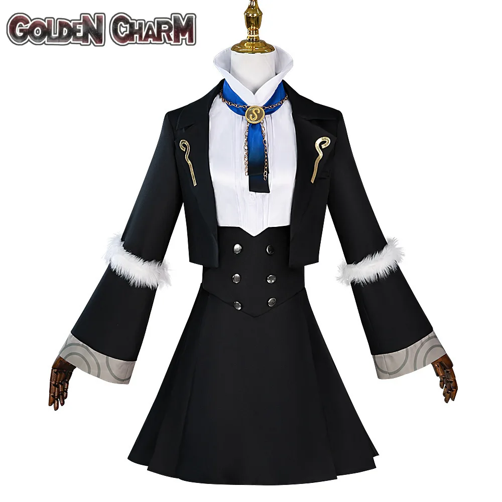 Anime Game Arknights Operator Lappland Cosplay Costume Wig Christmas Halloween Carnival Role Play Uniform for Women Girls