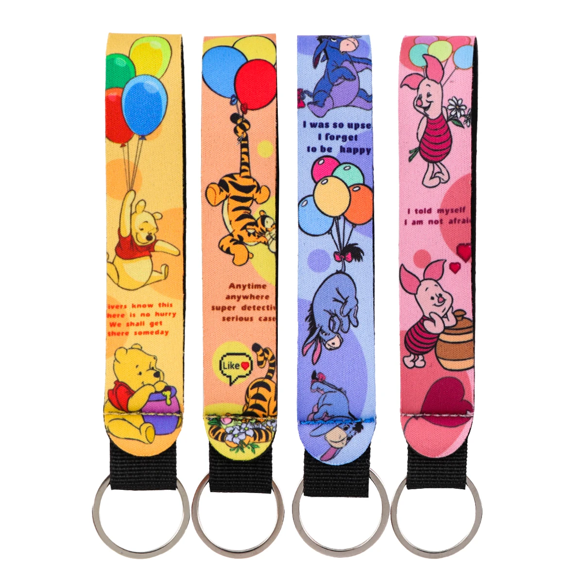 

Cute Bear Key Rings Pink Pig Car Motorcycle Keychain Wrist Strap Anti-Lost Lanyard Fashion Accessories Key Tag Gifts for Friends
