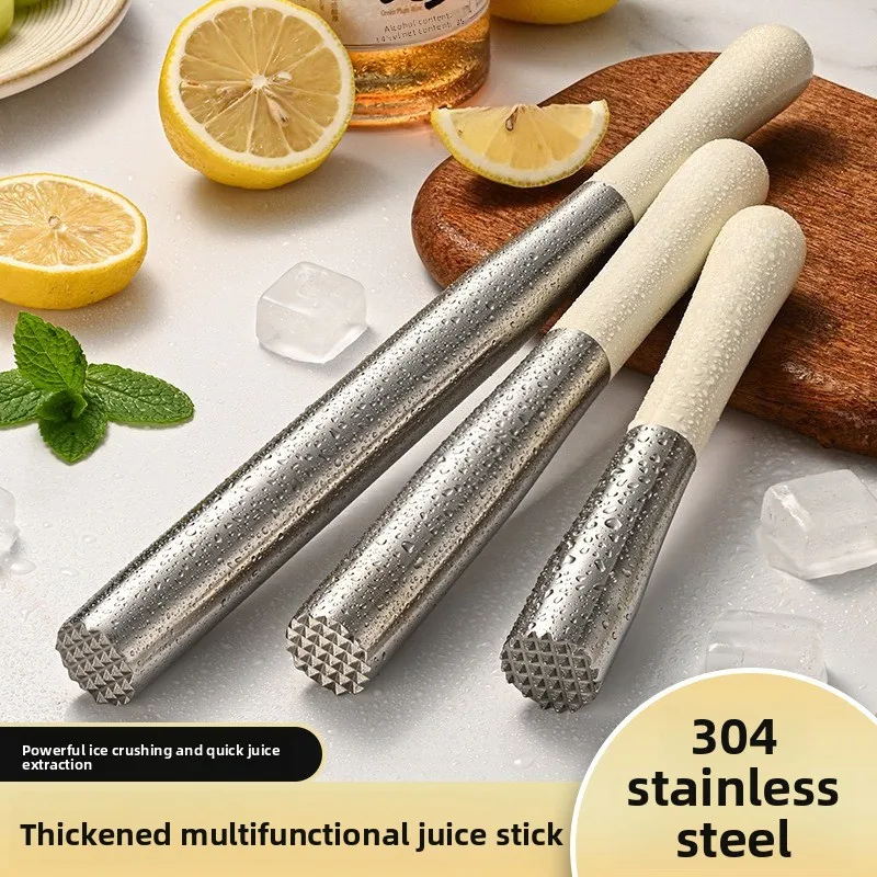 2026 Stainless Steel Fruit Muddler Household Commercial Ice & Lemon Juice Crushing Stick