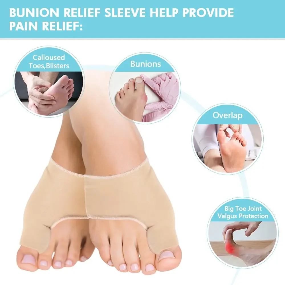 2024 New Foot Bunion Corrector for Womens Mens Orthotics Feet Bone Thumb Adjuster Correction Pedicure Sock Straightener