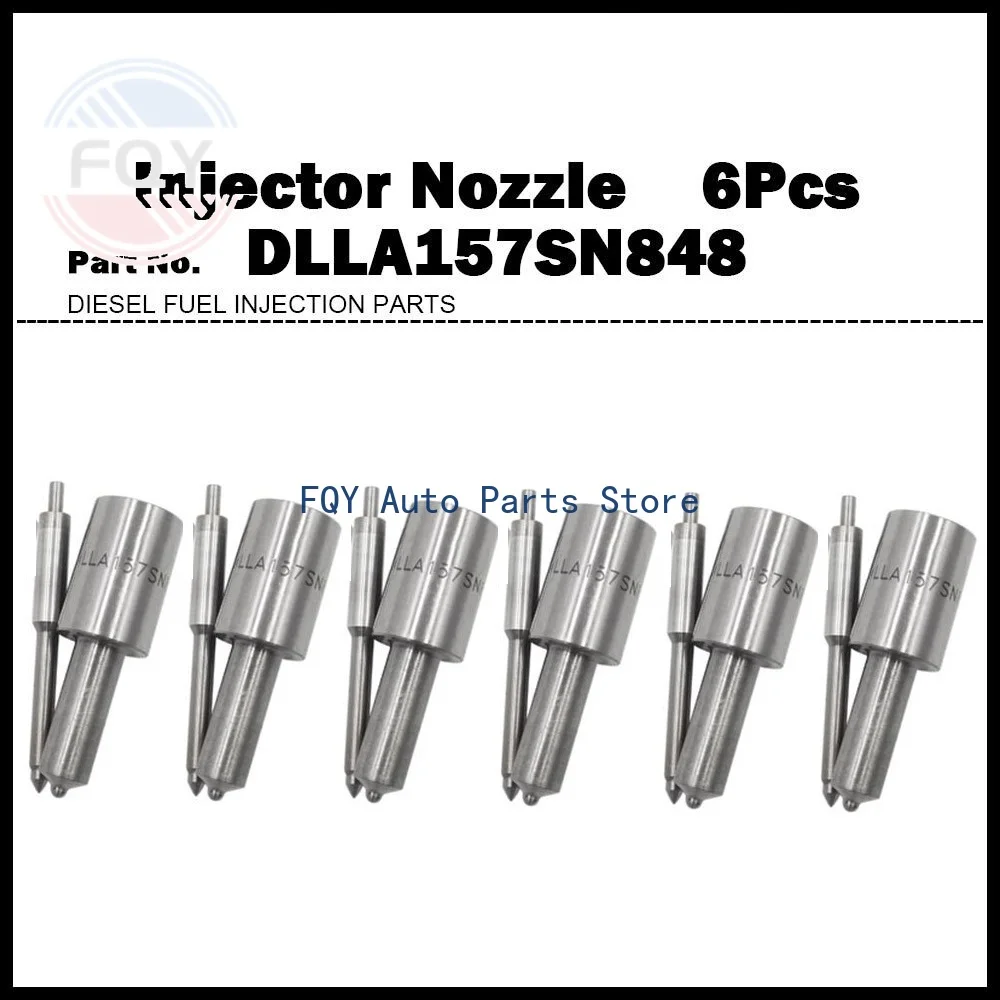 

6X High Quality For MITSUBISHI 6D16 6D17 Diesel Fuel Injector Nozzle Tip NP-DLLA157SN848