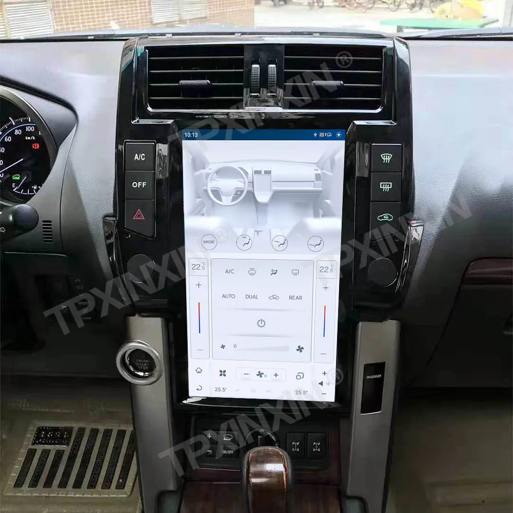 

13.6 Inch Tesla Auto Android 13 Multimedia Player Screen For Toyota Prado 2010-2013 Carplay Car Radio Navigation Head Unit DSP