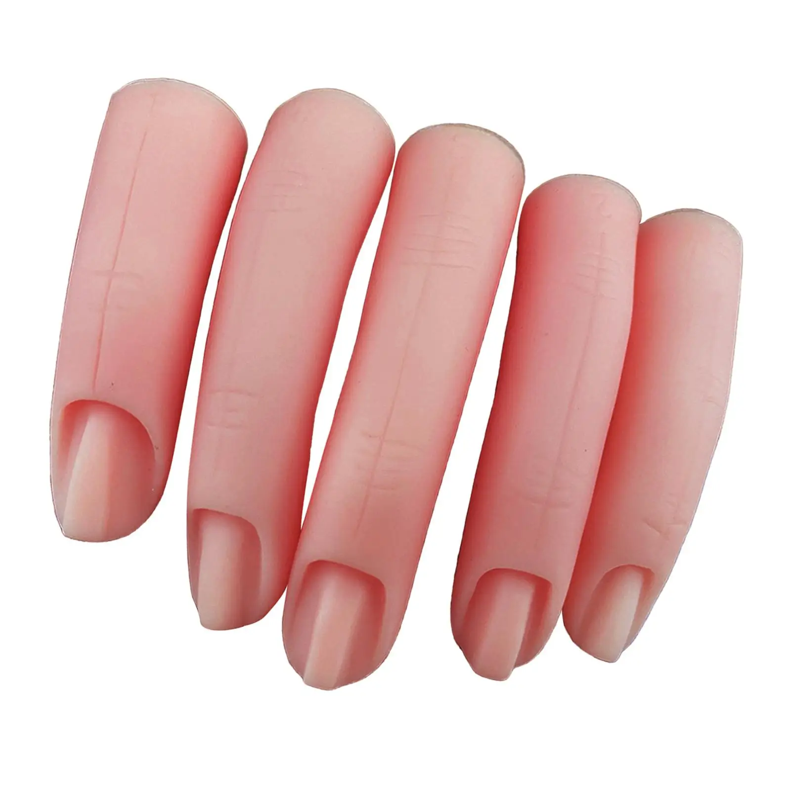 5x Silicone Practice Finger /Nail Training Model /Nail Practice Hand /Soft