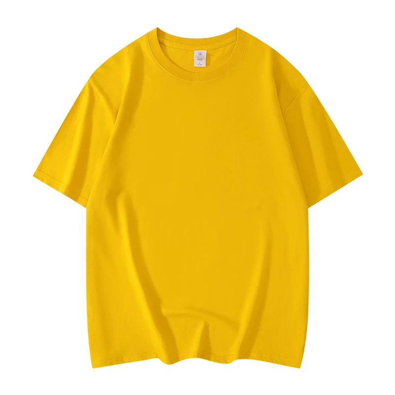 2025 Summer Men's T Shirts 100% Cotton Slim Fit Oversized T-Shirt Men Sport Solid Color Short Sleeve Tops Tee 20 Colors