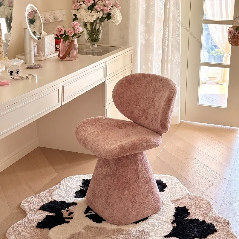 Modern Minimalist Rotating Vanity Stool Luxury High Sense Girls Bedroom Makeup Chair Nail Salon Makeup Room Furniture FYMC