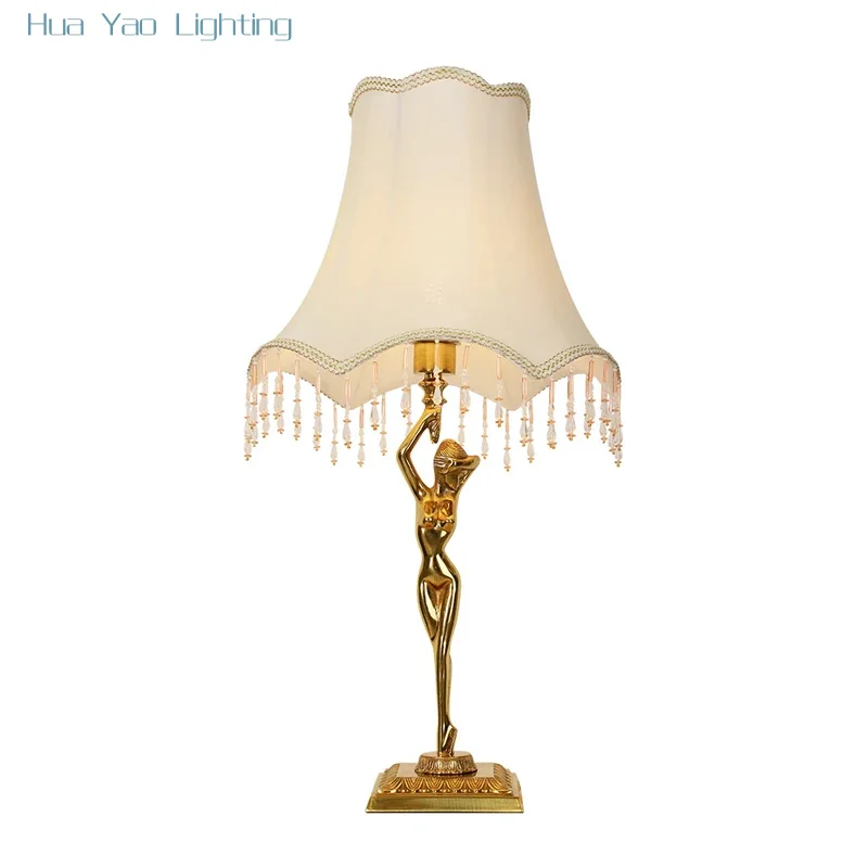 

Promotional Desk Lamp for Living Room Brass Italian Style Table Lamps Dedside Lamp