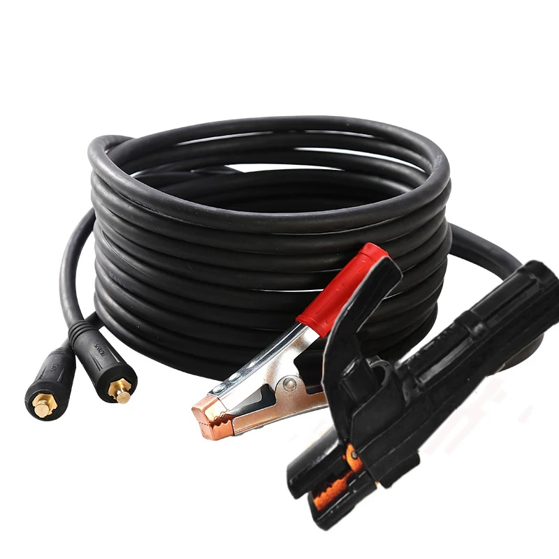 300A ground Welding Set di Clip per morsetto di terra per saldatrice ad arco Mig Tig supporto per elettrodi cavo da 5M + morsetto di terra cavo da 3M