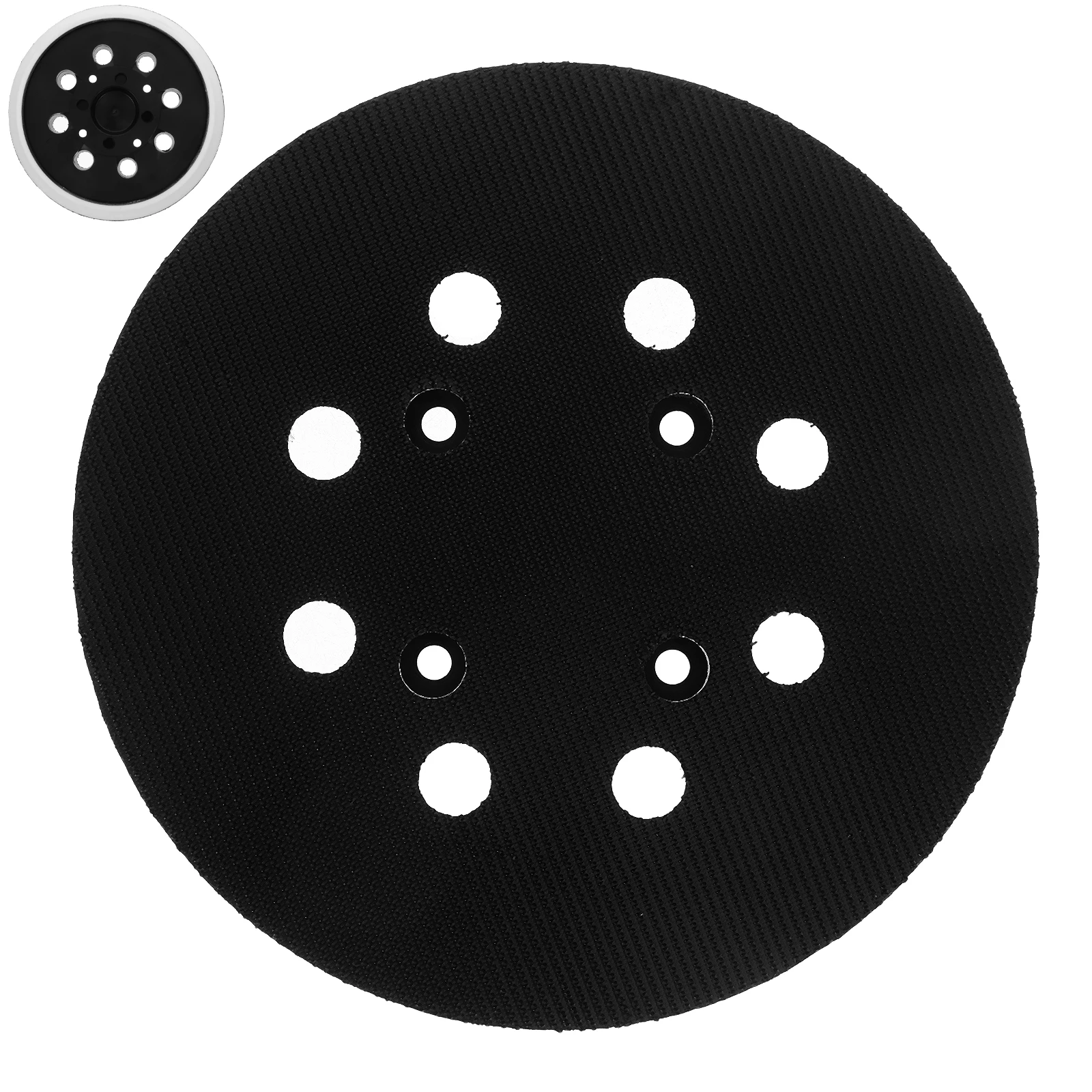 

8 Hole Sander Backing Pad Coarse Replacement Polishing Disc Hard Rubber Deck Drywall Electric Polisher Sanding Pad Loop