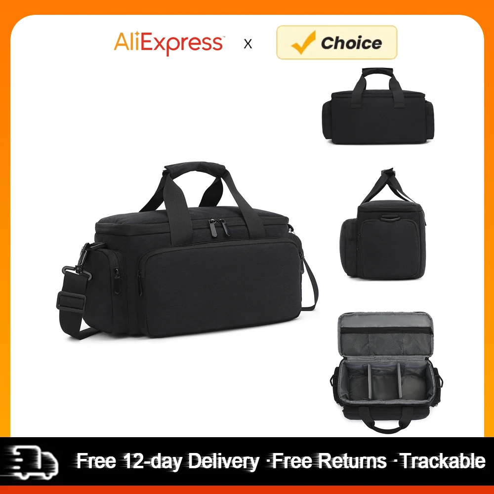 Camera Bag Travel Shoulder Bag Water-resistant Shock-proof for Mirrorless Camera with Removable Dividers And Shoulder Strap