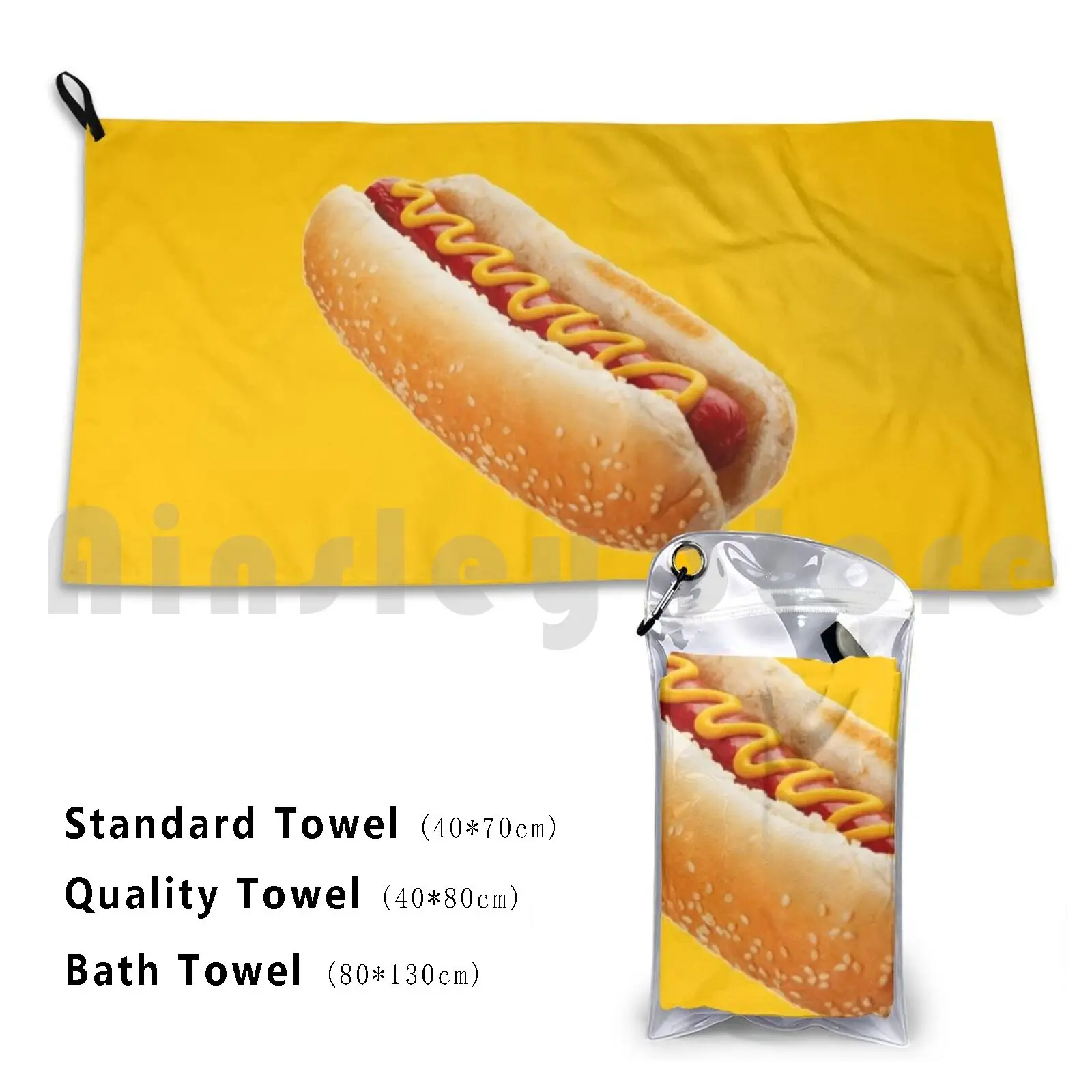 Hotdog Bath Towel Beach Cushion Care About You Peace Love Health Patience Cooperation Nurse
