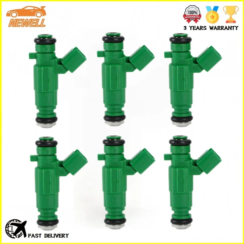 

6pcs 35310-3C400 353103C400 FJ1106 Fuel injector For Hyundai Sedona Santa Fe KIA Sorento 3.5L V6