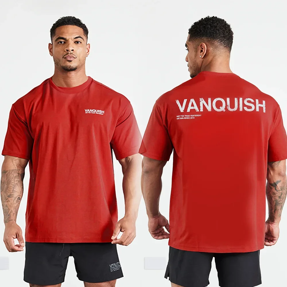 2024 Summer Men Fashion Cotton T-Shirt Vanquish Tops Tees Male Casual Y2K O-Neck Clothing Women Short Sleeve Harajuku Streetwear