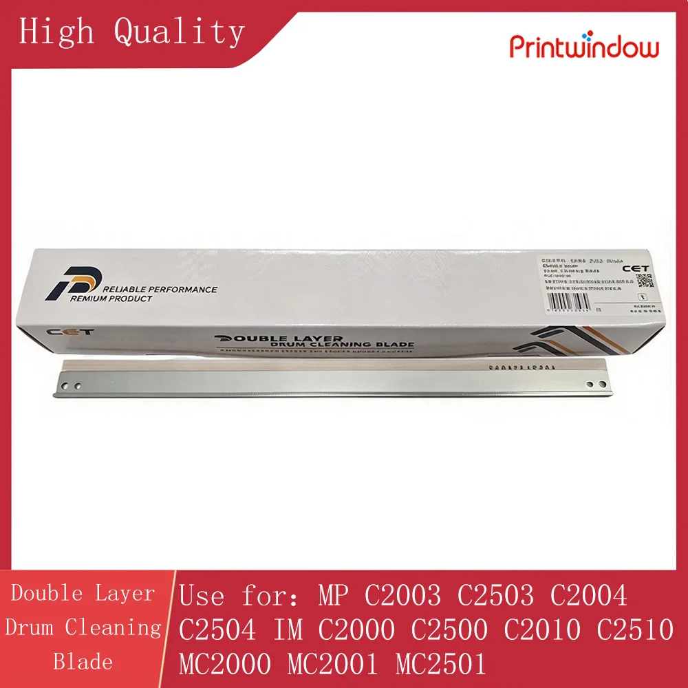 for CET Double Layer Drum Cleaning Blade for Ricoh MP C2003 C2503 C2004 C2504 IM C2000 C2500 C2010 C2510 MC2000 MC2001 MC2501