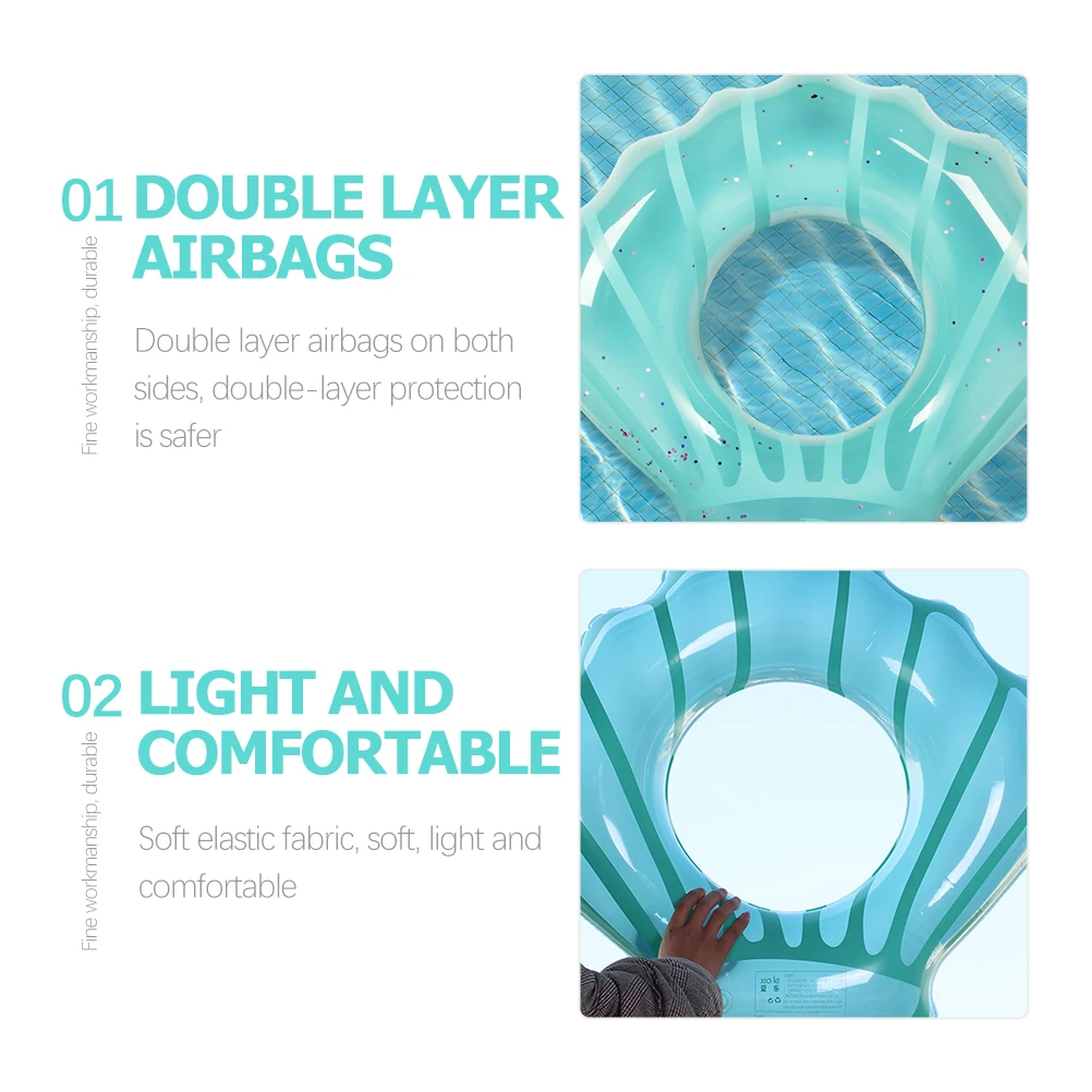 

Inflatable Swim Ring PVC Baby Float Cartoon Kids Pool Toy Summer Fun Toddler Swimming Ring Portable Foldable Water Play