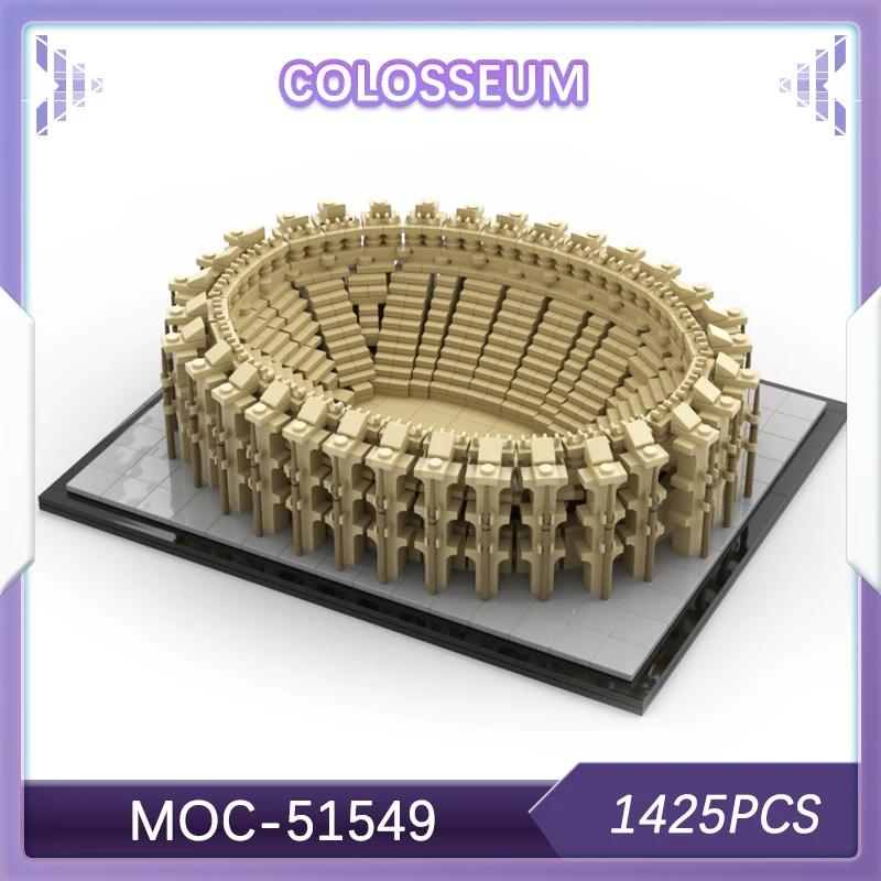 

1425 шт. MOCS Колизей, боевые блоки, игрушки для отдыха и развлечений, строительные кирпичи для взрослых, украшения, рождественские подарки MOC-51549