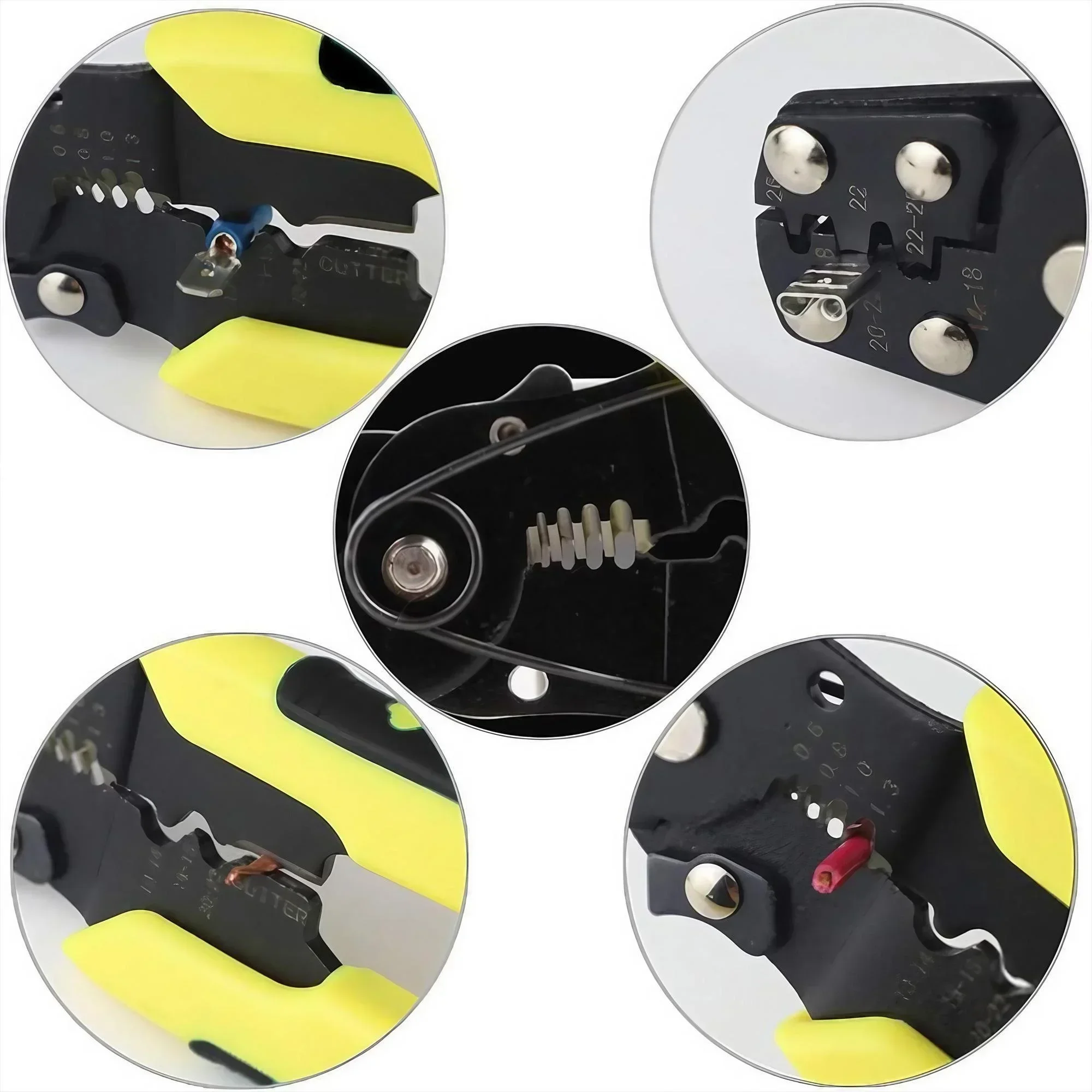 Professional Grade Multi-Purpose Wire Stripper Tool for Electrical Work and DIY Projects Cut Strip Crimp All-in-One