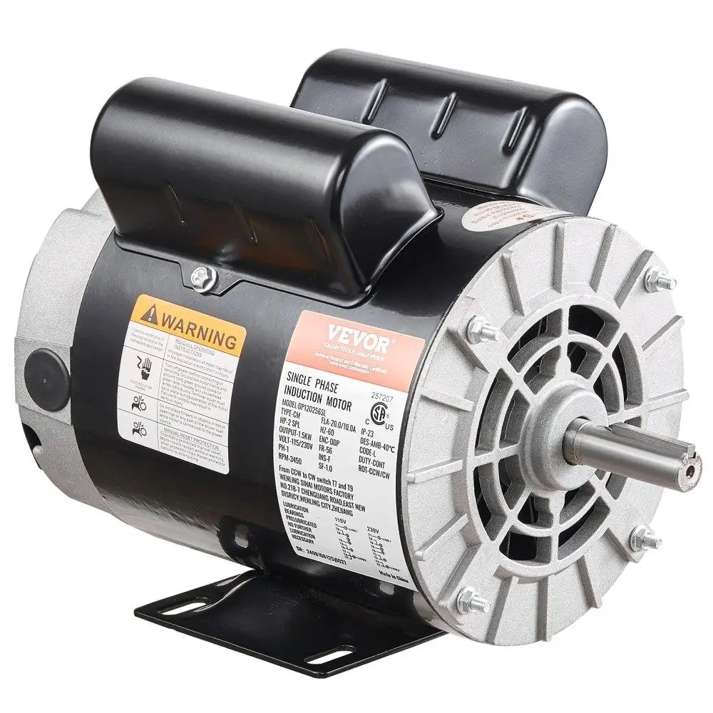 

SPL Air Compressor Motor 115/230V 20/10A 3450RPM 56 Frame CW/CCW Rotation
