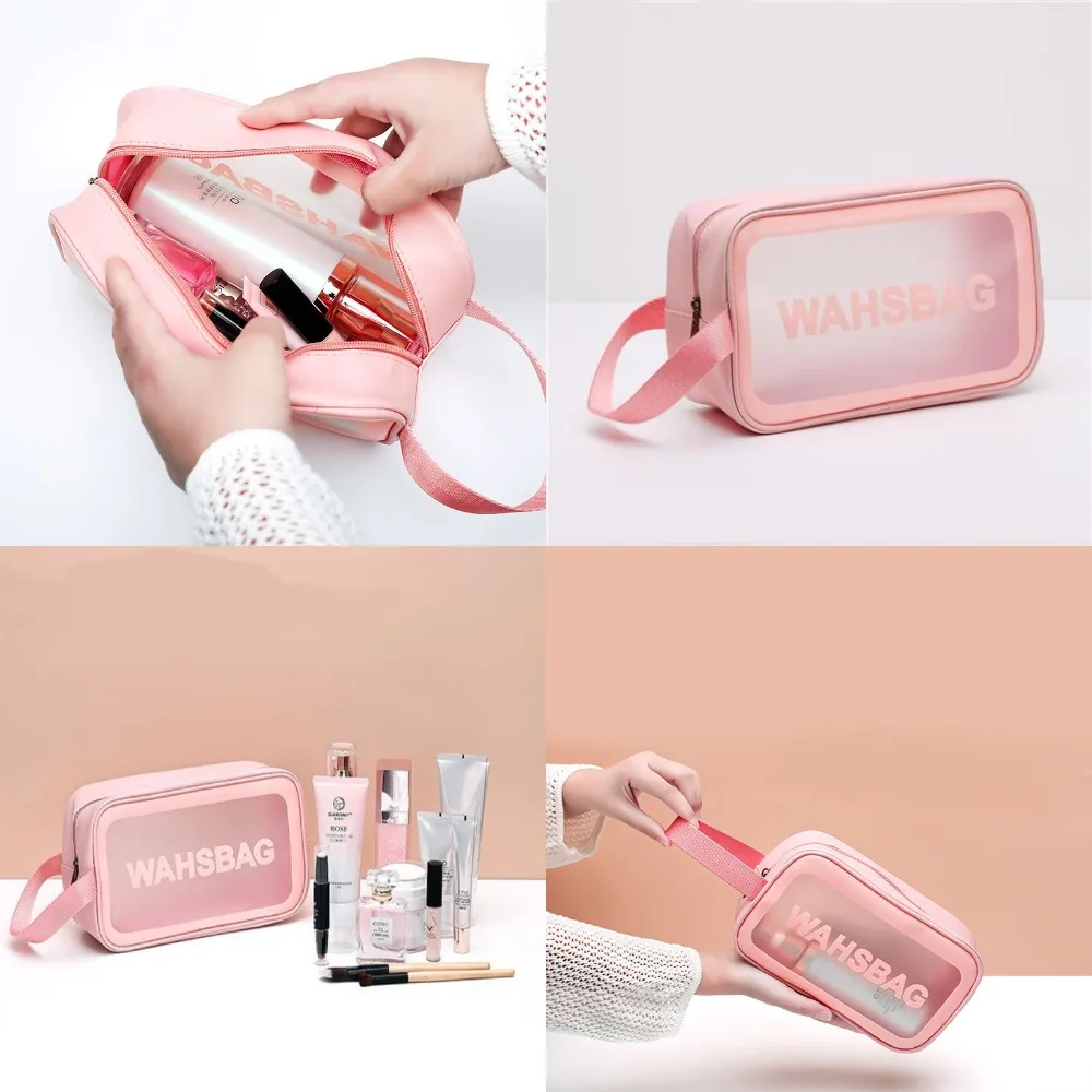 Premium Large Makeup Organizer Bag - Waterproof Cosmetic Travel Case with Adjustable Compartments for Toiletries, Brushes & Beau