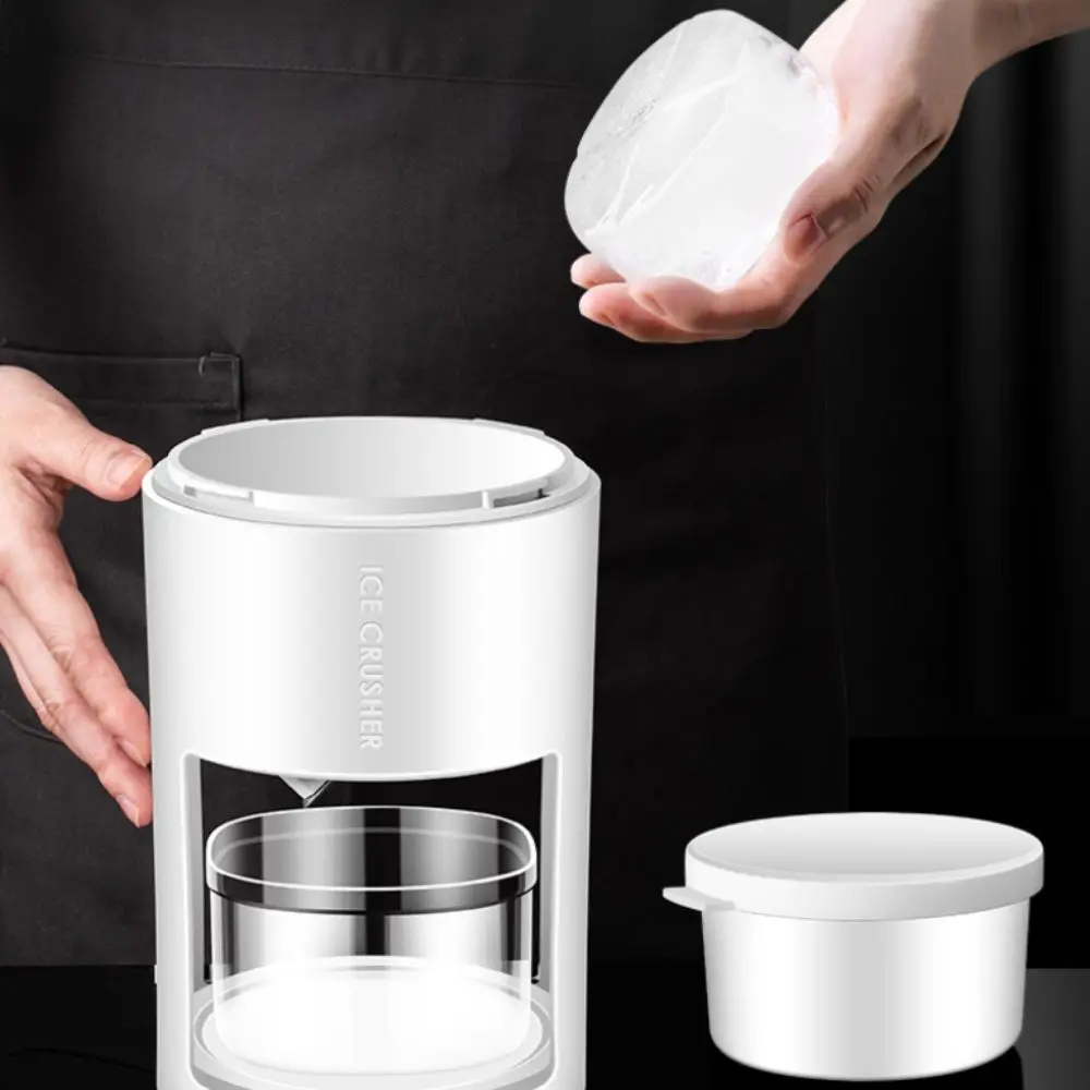 Manual Hand-cranked Shaved Ice Machine Detachable Pressure Spring Anti-Slip Design Ice Crusher DIY Sharp Ice Shaver Smoothies