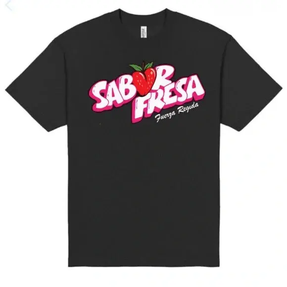 Fuerza Regida Sabor Fresa Camiseta, Novos Corridos Tumbados 2023, S-5X