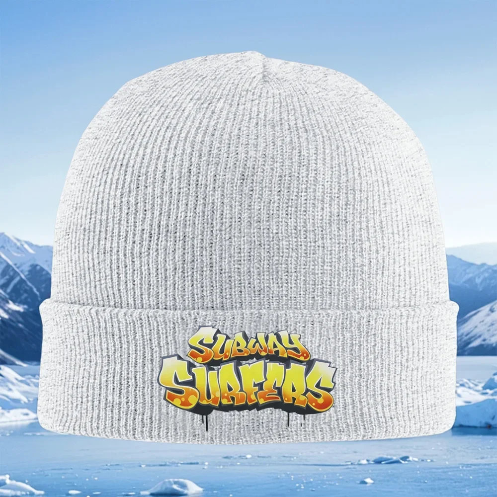 2026 Graffiti Subway Surfers,yellow,orange Men Women Unisex Knitted Hat Beanie Pullover Cap Winter Thermal Warm Christmas Outdoo view 3