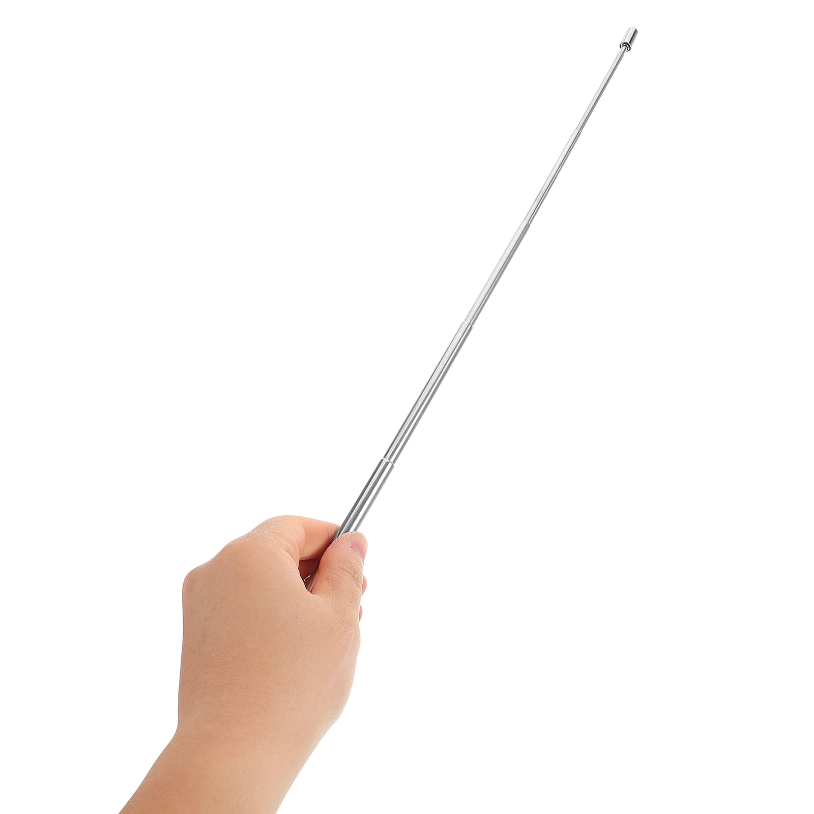 1 個の導電性バトンステンレス鋼格納式軽量音楽合唱団オーケストラパフォーマンス用ポータブル伸縮式