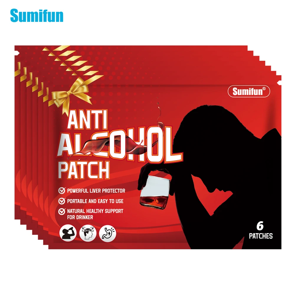 30/60Pcs Sumifun Anti Alcohol Patch Stop Drinking Hangover Treatment Medical Plaster Alcohol Addiction Alcoholism Herbal Sticker