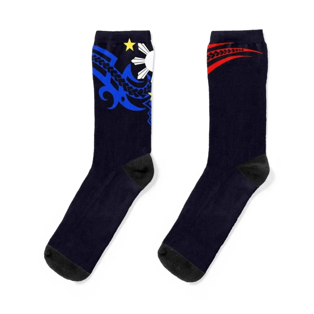 

Hand drawn Filipino tribal Socks professional running golf Lots Socks Male Women's