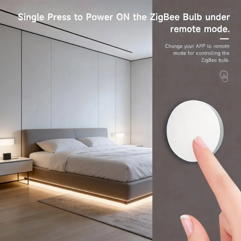 Tuya Zigbee Smart-Szenenschalter, Druckknopf-Fernbedienung, Drahtlose Automatisierung, Mehrfach-Szenen-Auslöser, Unterstützt Alexa und Google Voice – Detail 2