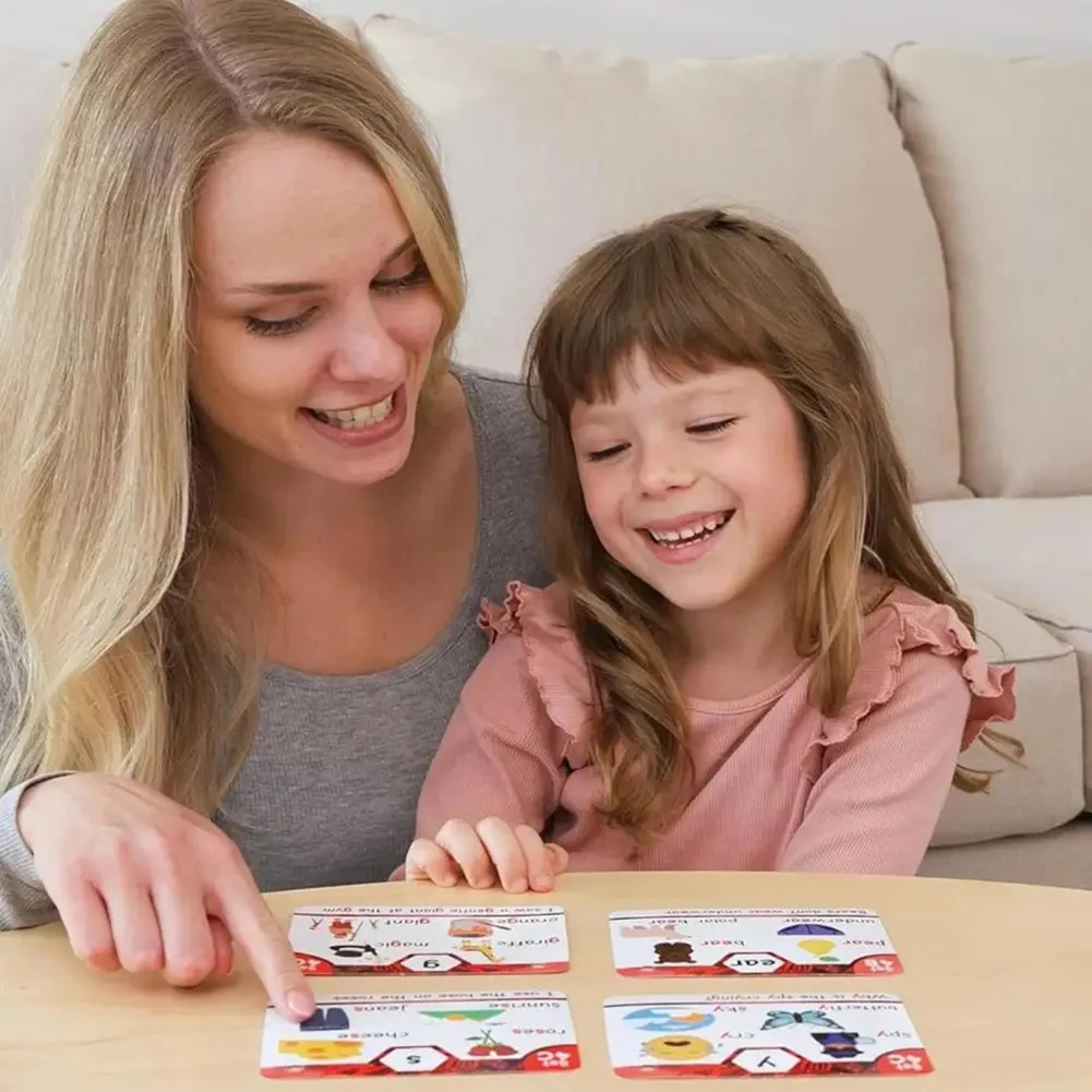 Phonics Sight Words Flash Cards Learn to Read CVC Blends Digraphs Blends Long Vowel Sounds Games for First Second Grade